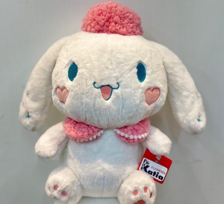 peluche-cinnamoroll-sanrio-blanco-gorrito-rosa-chapitas-corazon-floreria-katia-tapachula