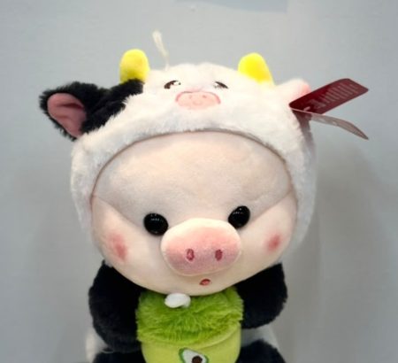 peluche-cerdito-kawaii-disfraz-vaca-capucha-bicolor-cuernitos-mochila-aguacate-floreria-katia-tapachula