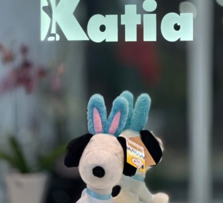 peluche-snoopy-conejito-orejas-celestes-collar-azul-floreria-katia-tapachula